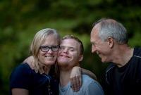 Famille souriante