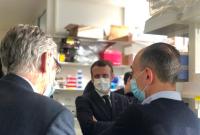 Visite EMacron_laboJLcasanova